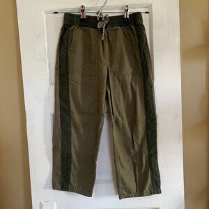 Dual Tone Khaki Green 100% Cotton Dip Casual Boy's Pants - Small 6/7